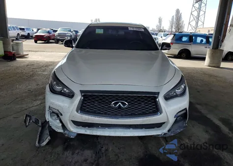 2018 Infiniti Q50 Red Sport 400 z USA, uszkodzony, nr VIN JN1FV7AP8JM640082